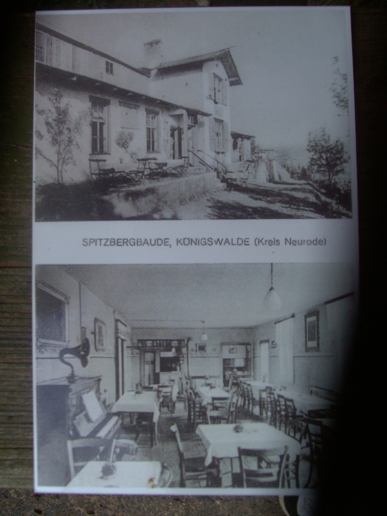 Stara fotografia restauracji na Górze Włodzickiej (fot. Ja)