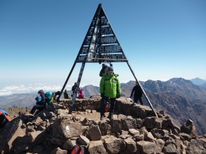 Na szczycie Jabal Toubkal (4167 m.n.p.m.) 05.2013