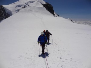 Podczas schodzenia z Mont Blanc  (06.2013)