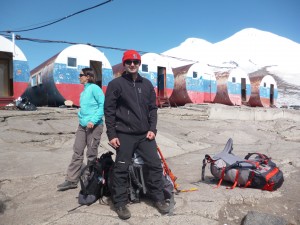 Po dotarciu do "beczek" na Elbrusie