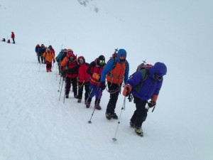 Podczas ataku na szczyt Elbrusa (fot. Jarek)