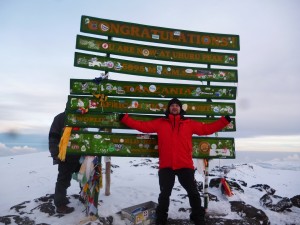 Na szczycie Kilimandżaro (5895 m n.p.m.) - 02.2014