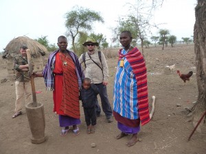 W wiosce Masajów (Tanzania, 02.2014)