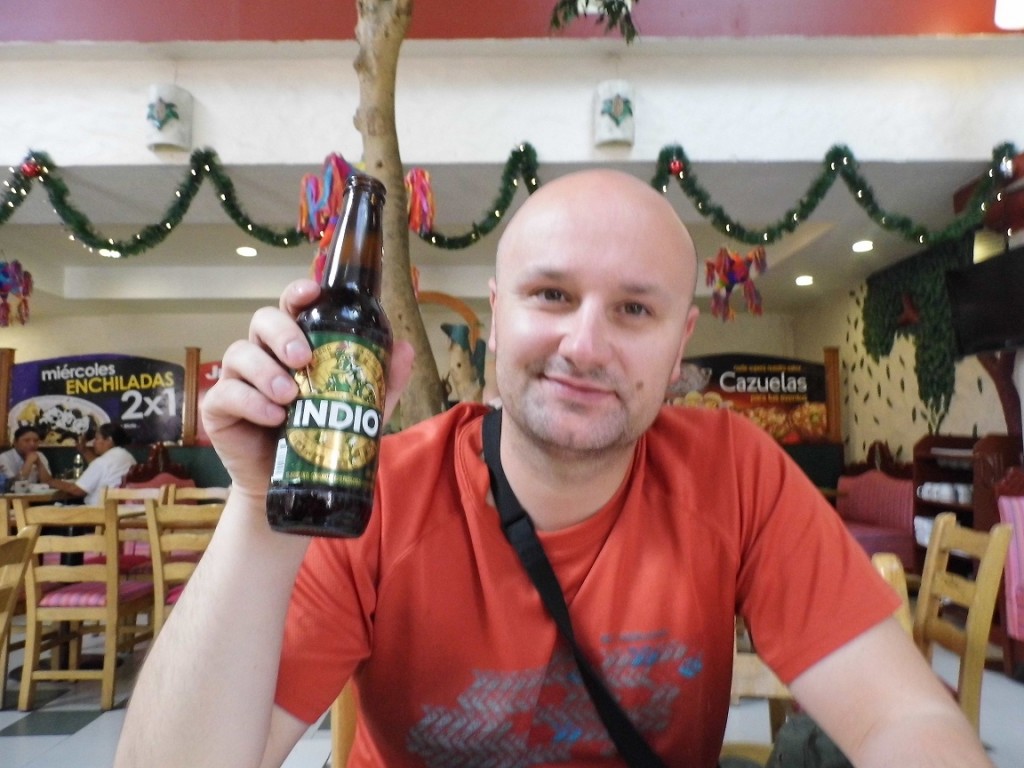 Meksyk 12.2014  (po zdobyciu Orizaby), tą butelkę piwa wypiłem za zdrowie i pomyślność Roberta Kudelskiego